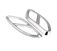 Couvercle D'embout Queue Enjoliveurs D'échappement Enjoliveur De Tuyau D'échappement 1 Paire Enjoliveurs De Tuyau D'échappement Arrière Compatible Avec Benz Pour Classe GLC 2016 2017(Silver)