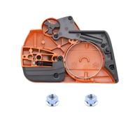 Couvercle d'embrayage pour tronçonneuse compatible avec Husqvarna 135/140/435/440 et modèles CS2240, boîtier de frein à chaîne en magnésium avec écrous à barre, variante orange