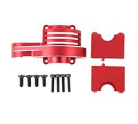 Couvercle d'engrenage Principal RC en Alliage d'aluminium, Couvercle de Protection d'engrenage métallique de Remplacement pour TRAXXAS SLEDG 4WD échelle 1/8, Accessoires de (Rouge)