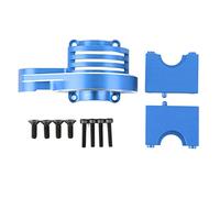 Couvercle d'engrenage Principal RC en Alliage d'aluminium, Couvercle de Protection d'engrenage Principal en métal de Remplacement pour TRAXXAS Sledge 4 Roues motrices 1/8 RC (Bleue)