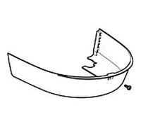 couvercle design Geberit en dessous 243201211 pour Geberit AquaClean Mera chromé brillant