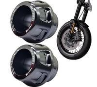 Couvercle d'essieu de moto, curseurs de cadre de fourche - 1 paire de curseurs de cadre de fourche - Accessoire modifié de moto, protecteur de collision de roue, anti-collision pour motos motos