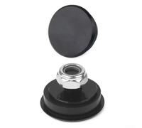 Couvercle d'essuie-glace arrière en alliage d'aluminium pour voitures de la série A3, capuchon de trou de lave-glace rouge, bleu, noir, accessoire de décoration extérieure (noir)