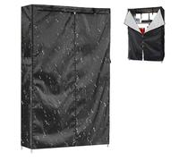 Couvercle d'étagère étanche - Couvercle de rayonnage à fil lourd 600D, protection de rack pour l'affichage de l'étagère à fermeture éclair | 360 résistants aux intempéries avec panneaux en PVC