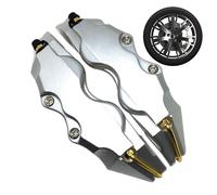 Couvercle d'étrier de frein - 2 pièces Couvercle de moyeu de roue 3D Couvre-frein - Ensemble de couvercles d'étrier Couvercle de protection de roue de voiture multifonction Couverture décorative pour