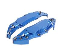 Couvercle d'étrier de frein, 2 pièces couvercle de protection d'étrier de frein en aluminium de voiture pour moyeu de roue 16in-17in moyen(bleu)