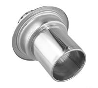 Couvercle d'évacuation de jardin en acier inoxydable anti-blocage pour feuilles et débris (rond, 12,7 cm)