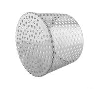 Couvercle d'évacuation de sol en acier inoxydable pour gouttière de toit, filtre anti-blocage 304 avec design conique pour drainage extérieur, piscine, balcon et jardin (125 mm)
