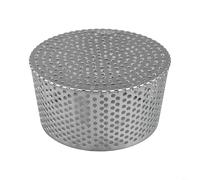 Couvercle d'évacuation de sol en acier inoxydable pour gouttière de toit, filtre anti-blocage 304 avec design conique pour drainage extérieur, piscine, balcon et jardin (180 mm)