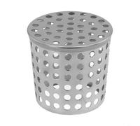 Couvercle d'évacuation de sol en acier inoxydable pour gouttière de toit, filtre anti-blocage 304 avec design conique pour drainage extérieur, piscine, balcon et jardin (63 mm)