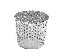 Couvercle d'évacuation de sol en acier inoxydable pour gouttière de toit, filtre anti-blocage 304 avec design conique pour drainage extérieur, piscine, balcon et jardin (90 mm)