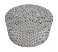 Couvercle d'évacuation de sol en acier inoxydable pour gouttière de toit, filtre anti-blocage 304 avec design conique pour drainage extérieur, piscine, balcon et jardin (200 mm)