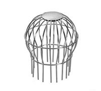 Couvercle d'évacuation de toit en acier inoxydable 304 avec protection en maille pour éviter le blocage des feuilles, de la mousse, de la saleté et d'autres matériaux étrangers (110 mm)