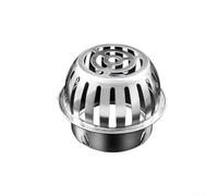 Couvercle d'évacuation en acier inoxydable 304 pour sol de toit - Grille de gouttière anti-obstruction avec butée de feuilles - Grille de balcon de jardin extérieur 12,5 x 9,9 cm (83 mm)