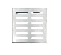Couvercle d'évacuation en acier inoxydable avec cadre - Solution de drainage efficace pour les écoles, les zones résidentielles et les routes municipales (250 x 250 x 30 x 3 mm)