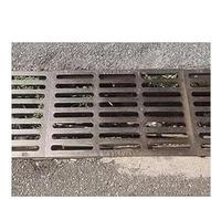 Couvercle d'évacuation extérieur en fonte pour allées, jardins et allées - Grille de drainage efficace avec dispositif renforcé (50 x 50 x 3 cm, 1 pièce)