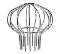 Couvercle d'évacuation pour balcon et toit en acier inoxydable avec bouchon de tuyau de pluie et protection contre les feuilles pour éviter le blocage d'eau causé par les feuilles (75 mm)