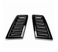 Couvercle d'évent capot Compatible Avec Ford Pour Mustang 2015 2016 2017 2018 2019 2020 2021 2 Pièces Garniture Ventilation Capot En ABS(Black)