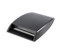 Couvercle d'évent de capot universel de voiture écope d'admission de débit d'air décoratif autocollant d'évent de capot couvercle de capot d'évent de débit d'air(Fibre de carbone)