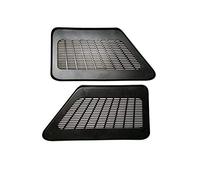 Couvercle d'évent de conduit de climatiseur, 2 pièces couvercle de ventilation de conduit de climatiseur de chauffage arrière de plancher de siège garniture de couvercle de sortie de gril, for BMW, fo