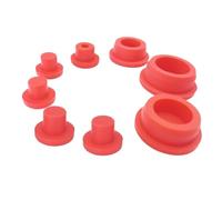 Couvercle d'extrémité d'insertion en T de bouchon de trou rond en caoutchouc de silicone de qualité alimentaire de 13mm à 48mm(5 PCS-46.3MM)