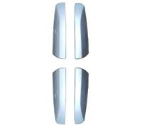 Couvercle D'extrémité Rail Toit Compatible Avec Toyota Pour Highlander 2009 2010 2011 2012 2013 Porte-bagages Toit Barre D'extrémité De Rail Garniture Capuchon De Coque(Silver)