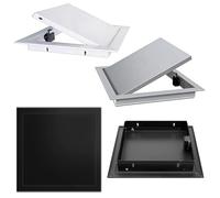 Couvercle D'inspection Durable, Panneau D'accès En Métal, Mécanisme D'ouverture Magnétique Push-pull, Dissimule Les Trous Disgracieux For Les Tuyaux(Black,50x55cm)