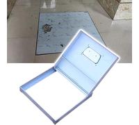 Couvercle d'inspection en métal avec poignée - Couvercle d'égout lourd Du D - Tailles 31 41 51 61 71 81 cm (102 x 102 x 3 cm) pour un accès fiable