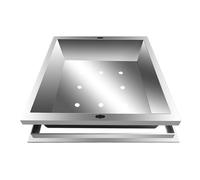 Couvercle d'inspection en métal robuste carré pour terminal d'autoroute et d'aéroport Green Belt Urban Highway & Airport - 75 cm x 50 cm x 12 cm et solution d'accès fiable