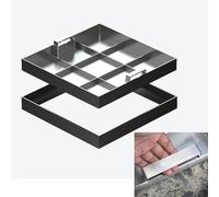 Couvercle d'inspection invisible personnalisable en acier inoxydable pour quais, allées et autoroutes, poignées cachées, solution de fosse septique - 55,9 x 55,9 x 5,1 cm