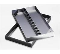 Couvercle d'inspection métallique Cusizable Plaque d'accès invisible pour intégration au sol sans soudure, parfaite pour les espaces extérieurs aménagement paysager et les solutions D.