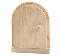 Couvercle d'interrupteur, 1 lot de panneau décoratif en bois pour porte de fée à installer sans perçage, décoration fantaisiste pour salon, chambre à coucher (B)