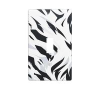 Couvercle d'interrupteur abstrait zèbre camouflage décoratif à bascule unique 1 gang plaque murale pour cuisine, ferme, chambre à coucher, salle de bain art décoration