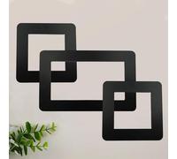 Couvercle d'interrupteur, contour d'interrupteur, double prise, 3 autocollants argentés pour interrupteur, 1 grand et 2 petits caches de plaque d'interrupteur standard britannique pour décoration