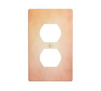 Couvercle d'interrupteur décoratif doux et chaud orange pastel pour cuisine, salle de bain, taille 7 x 11,4 cm