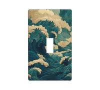 Couvercle d'interrupteur japonais à bascule simple pour cuisine, ferme, chambre à coucher, salle de bain