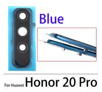 Couvercle D'objectif De Caméra Arrière Pour Huawei Honor 20 Pro, Avec Support De Cadre Et Autocollant, Pièces De Rechange Adhésives, Nouveau