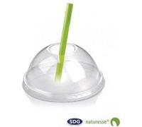 Couvercle Dôme PLA avec Trou pour Gobelet SDG x 1200 NC