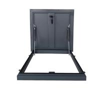 Couvercle d'ouverture Secours Toit Trappe d'accès Au Plafond Ventilation Porte Sécurité Antivol Toit Galvanisée Regards, Couloirs(85x85cm/2.79x2.79ft)