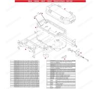 Remplacement Couverture Dx Argent Pour Valise Aluminium GIVI OBKN37AR Monté