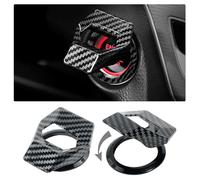 Couvercle du Bouton d’démarrage la Voiture pour VW Multivan T7, Auto Adhésif Décoration de Commutateur de Moteur de Voiture,C/Carbon Fiber
