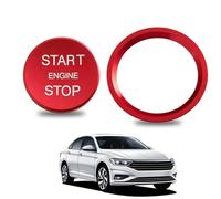 Couvercle du bouton de démarrage - Capuchon d'allumage du moteur en d'aluminium | Remplacement décoratif universel des garnitures intérieures de voiture | Accessoire de protection anti-rayures