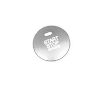 Couvercle du bouton de démarrage et d'arrêt du moteur de voiture, garniture adaptée au commutateur 2, 3, 6, CX-3, CX-4, CX-5, CX-9, MX-5(Silver)