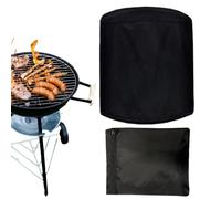 Couvercle du Fumeur, Couvercle de Foyer | Couverture ROUNDE ROUNDE IMPRÉPERSE - Protecteur de Tissu Oxford UV résistant UV Lourds avec Fermeture de Cordon pour la Cour, Camping