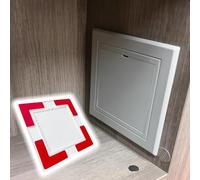 Couvercle du panneau d'accès Panneau d'accès autocollant 14 x 14 pouces, facile à installer et à peindre, cache-trou mural for ouvertures au plafond ou au mur(120x120mm (4.72x4.72in))