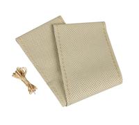 Couvercle Du Volant dans la Peau Couture pour Voiture Beige 37/39CM + Fil Ago