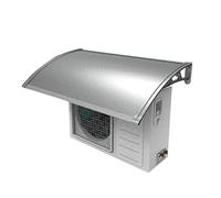 Couvercle D'unité Extérieure Climatiseur en Alliage D'aluminium Déflecteur d'air，Couverture Résistante Aux Intempéries De Protection De Pompe À Chaleur D'unité Condensation À C.a，Housse de Pluie AC