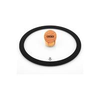 OGO LIVING - Couvercle en verre avec poignée en bois 18 cm - 7930266 - couvercle résistant aux chocs avec poignée en chêne brut et joint en silicone