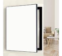 Couvercle électrique Couverture de Panneau électrique à Un Seul Plan électrique avec Cadre en Plastique, Couvercle de disjoncteur Vertical Cover décoratif Mural, Panneau de Couverture de boîte à