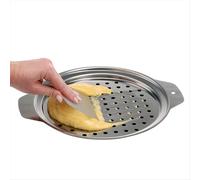 Couvercle en acier inoxydable pour machine à spaetzle avec racloir, casserole traditionnelle allemande pour pâtes aux œufs, passoire à spaghetti